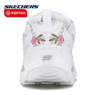 中国风运动鞋 Skechers斯凯奇女鞋 2024新年款 休闲鞋 花卉刺绣松糕鞋