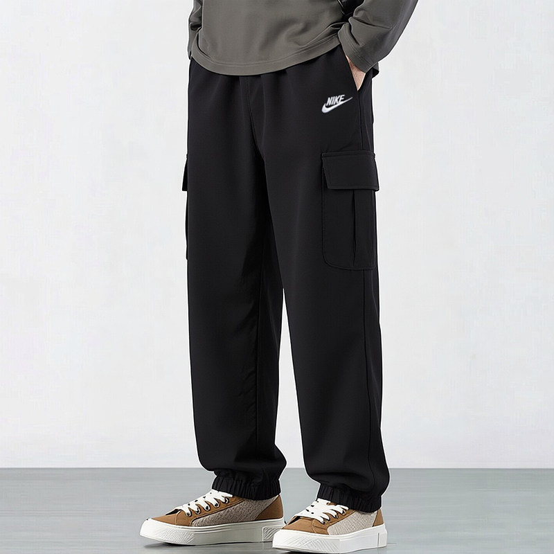 Nike耐克男裤工装裤机能束脚裤休闲快干跑步训练健身长裤HJ19
