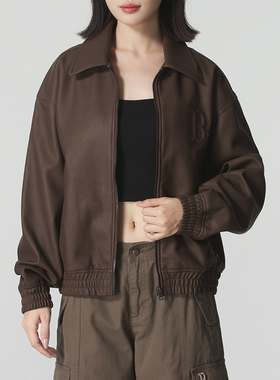 MLB官方 外套男女同款2025冬季保暖休闲宽松情侣夹克3AJPB0654