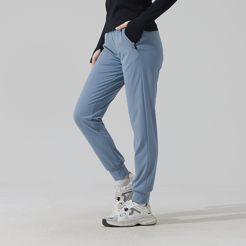 LANBU蓝步女裤2025新款运动裤跑步健身裤时尚休闲裤透气长裤子