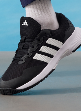 阿迪达斯休闲鞋男鞋2026新款gamecourt 2 羽毛球网球缓震运动鞋