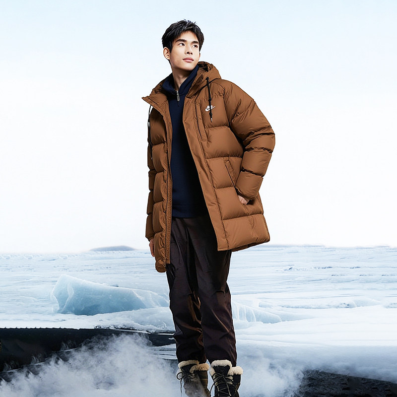 NIKE耐克中长款羽绒服男装保暖防风外套棉羽夹克休闲运动服IB2974,运动服/休闲服装,运动羽绒服,淘宝优惠券,粉丝福利购,淘宝优惠卷