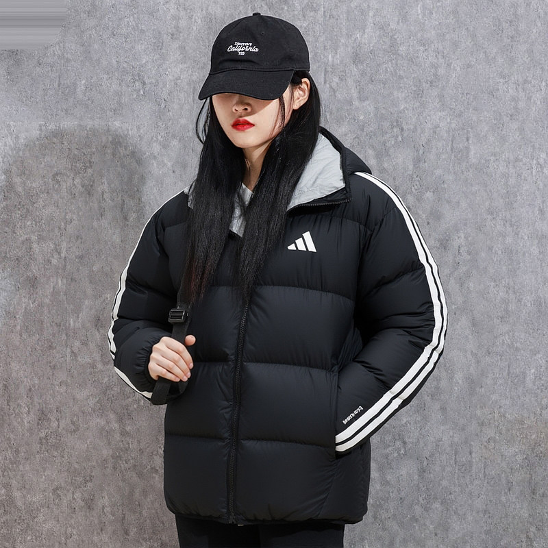 阿迪达斯双面穿宽松舒适面包服男