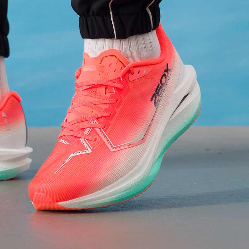 特步260X 3.0跑步鞋男鞋冬季新款竞速跑步鞋轻便体测运动鞋慢跑鞋