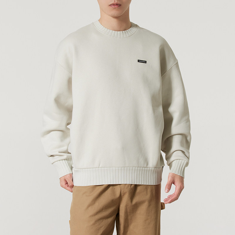 UA安德玛宽松卫衣男装春季新款圆领上衣跑步训练运动服休闲套头衫