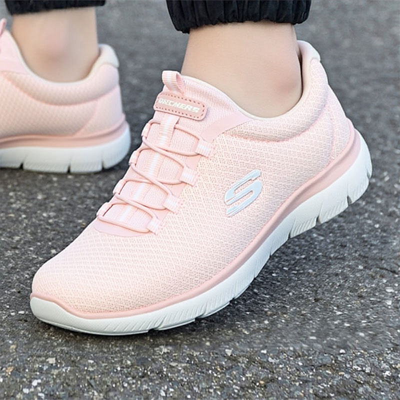 斯凯奇轻便透气跑步鞋女鞋春季新款网面运动鞋一脚蹬穿脱健步鞋,运动鞋new,跑步鞋,淘宝优惠券,粉丝福利购,淘宝优惠卷