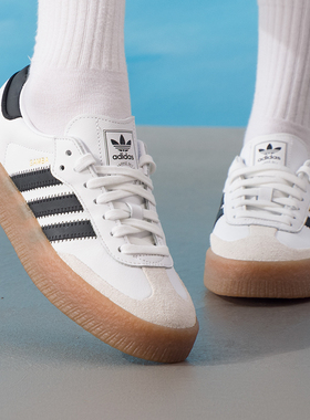 adidas阿迪达斯三叶草SAMBAE女鞋板鞋秋冬新款休闲德训鞋JI1349
