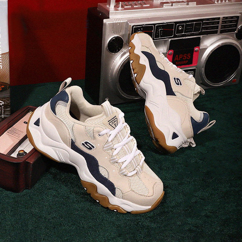 斯凯奇女鞋复古老爹鞋厚底熊猫鞋官方旗舰店女士鞋子休闲鞋运动鞋