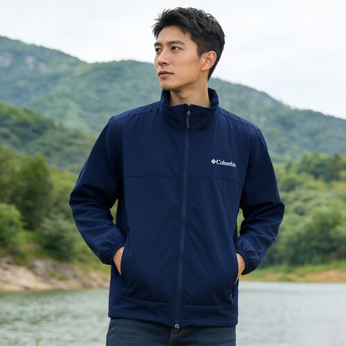 哥伦比亚拒水夹克外套男装夏季新款软壳上衣户外休闲运动服WE5801