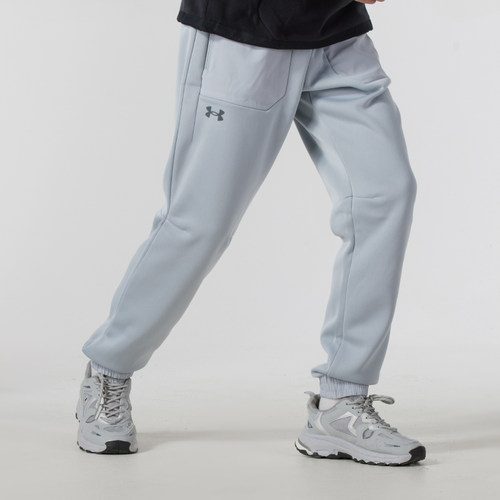 安德玛男裤子2025秋季新款跑步健身训练加绒保暖舒适运动休闲长裤