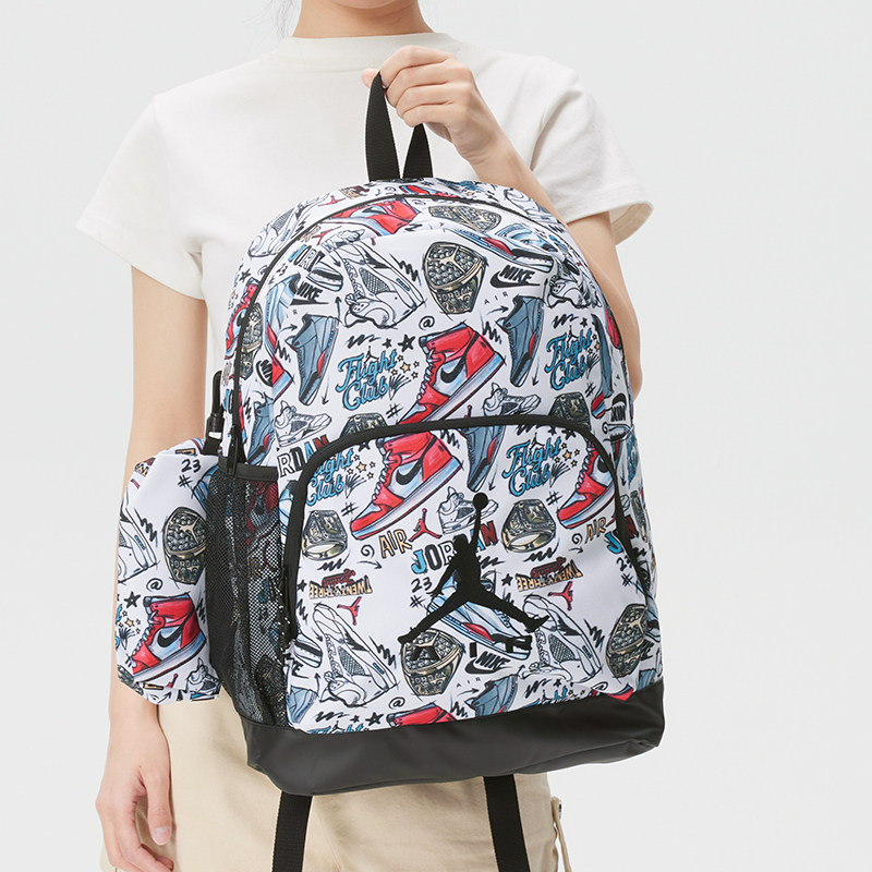 耐克NIKE JORDAN休闲运动AJ电脑双肩背包学生书包男包女