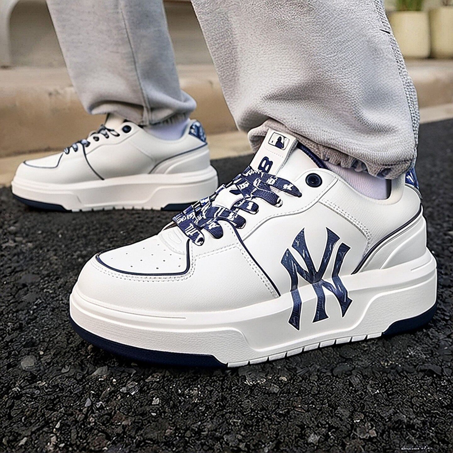 MLB官方 复古板鞋男鞋女鞋2026新款情侣运动鞋时尚轻便休闲鞋