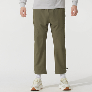 新款 健身训练裤 跑步裤 UA安德玛绿色长裤 梭织运动裤 秋季 子男士 男裤