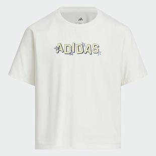 透气T恤衫 阿迪达斯儿童宽松短袖 休闲圆领半袖 2025新款 JM3451 童装