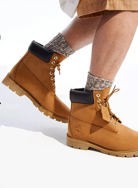 Timberland添柏岚踢不烂男鞋大黄靴马丁靴秋冬户外高帮靴18094