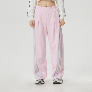 阿迪达斯女子DCE IN BNN PNT三条纹舞动宽松运动裤香蕉裤扭扭裤子
