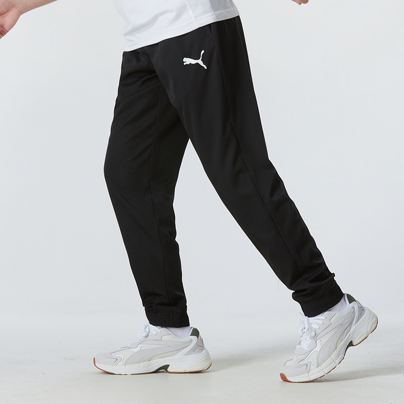 PUMA彪马裤子男裤春季新款黑色长裤跑步运动裤休闲裤束脚裤685