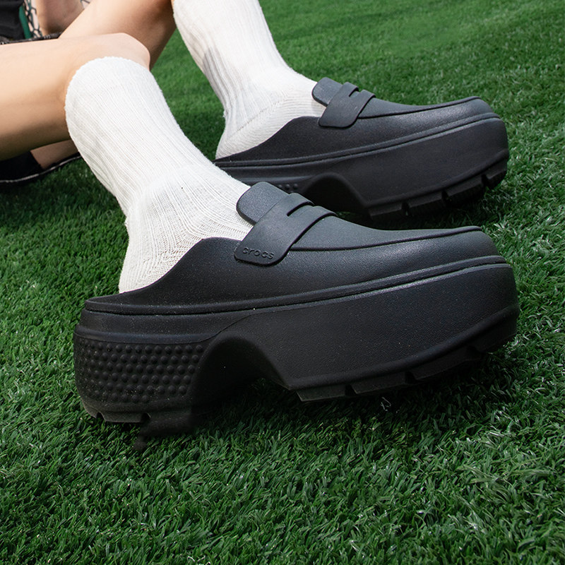 Crocs卡骆驰雪屋乐福鞋女鞋经典运动鞋厚底增高凉鞋拖鞋休闲鞋子