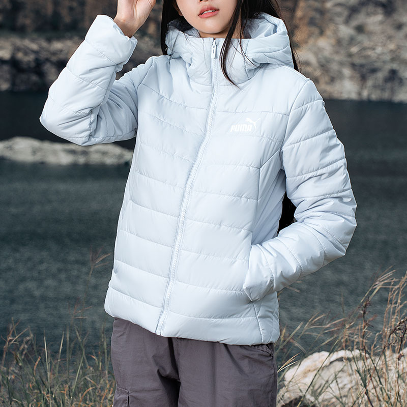 PUMA彪马棉服女冬季新款保暖休闲服防寒防风棉袄运动连帽夹棉外套