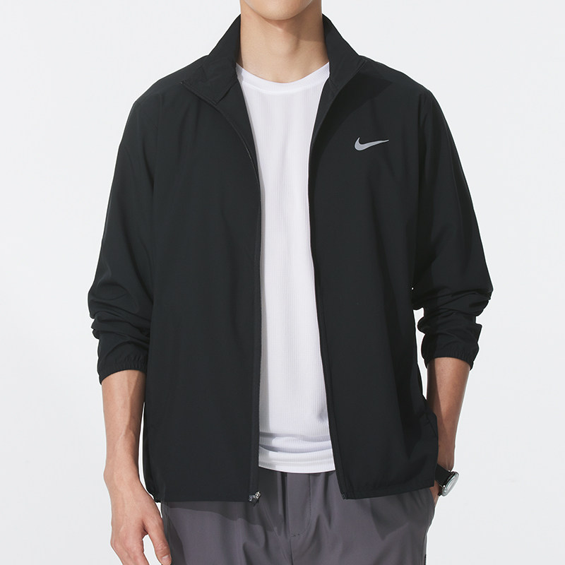 Nike耐克外套25秋季新款跑步运动服男女装情侣立领梭织夹克FB7500