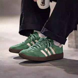 冬季 女鞋 新款 情侣德训鞋 阿迪达斯三叶草绿色休闲鞋 复古运动鞋 男鞋