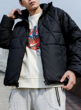 Jordan耐克男防泼水夹克冬季新款连帽休闲保暖防风棉服FZ3163-010