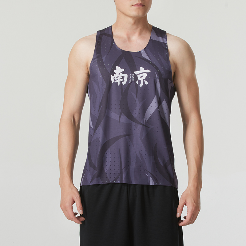 LANBU蓝步男装2025夏季新款运动服无袖T恤男士运动背心X7621302