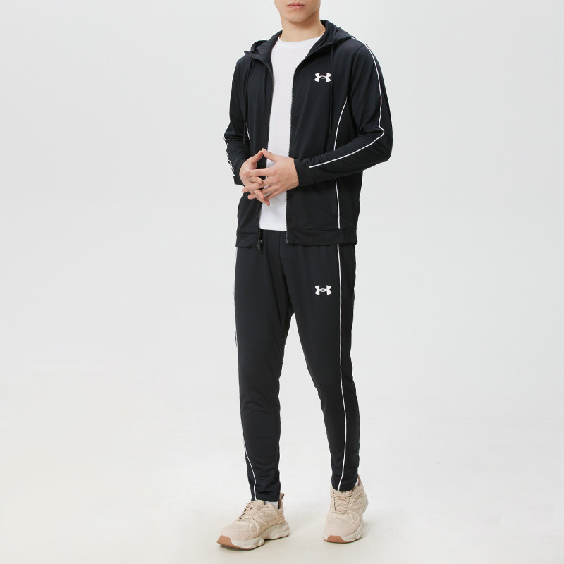 UA安德玛运动套装男装春季新款外套长裤跑步训练两件套夹克束脚裤