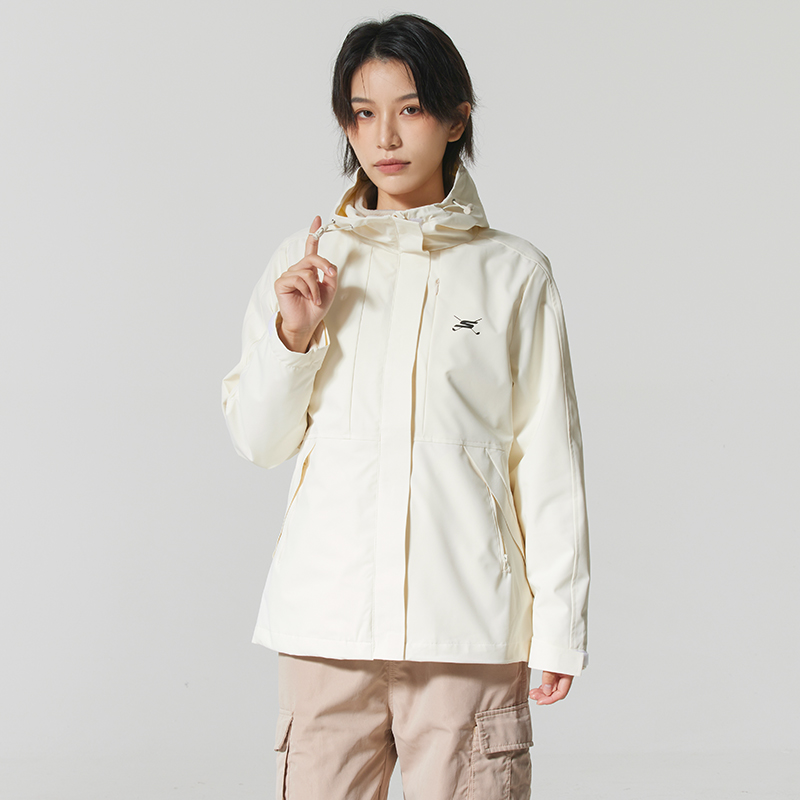 斯凯奇女装2025新款三合一夹克抓绒内胆防风外套女时尚梭织运动服