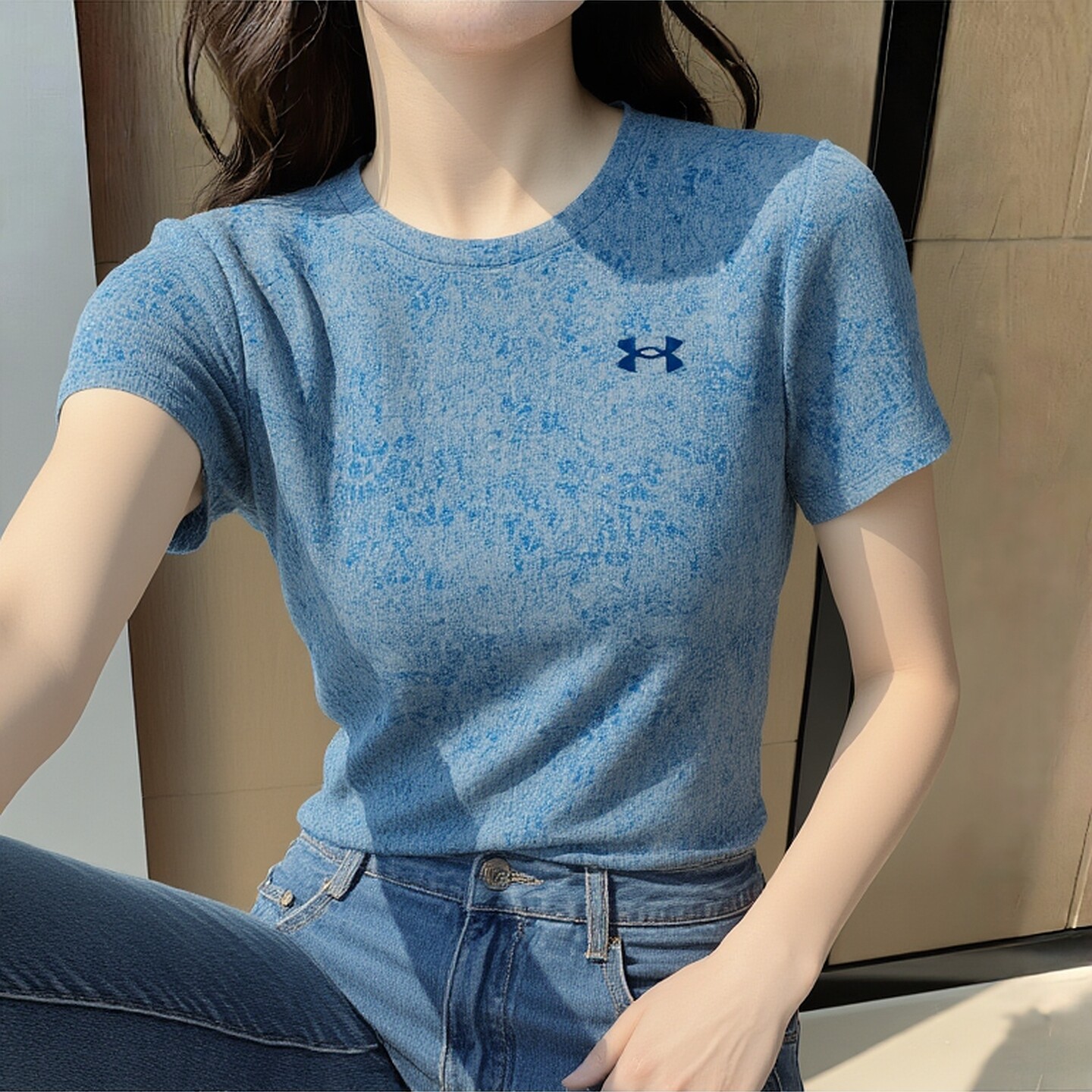 幸运叶子丨UA安德玛圆领T恤女装2026夏季新款跑步训练运动服短袖图片