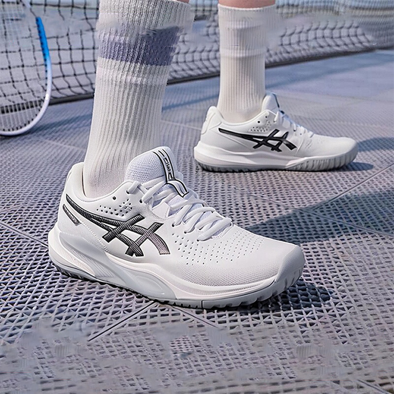 ASICS亚瑟士网球鞋男鞋2025秋季新款缓震运动鞋轻便实战训练鞋子