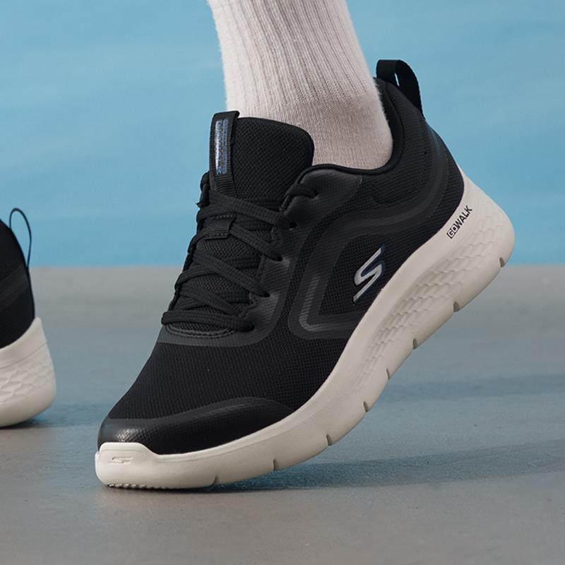 斯凯奇网面透气休闲鞋男鞋男子轻便慢跑鞋通勤鞋软底健步鞋运动鞋