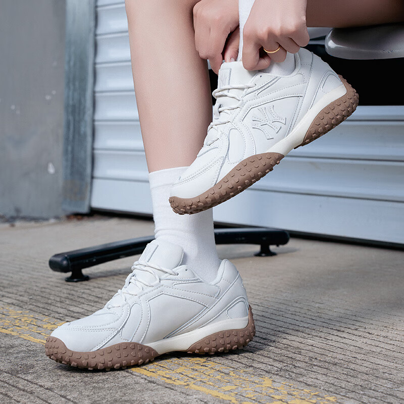 MLB官方 白色低帮运动鞋女鞋2025秋季新款复古休闲鞋时尚情侣鞋