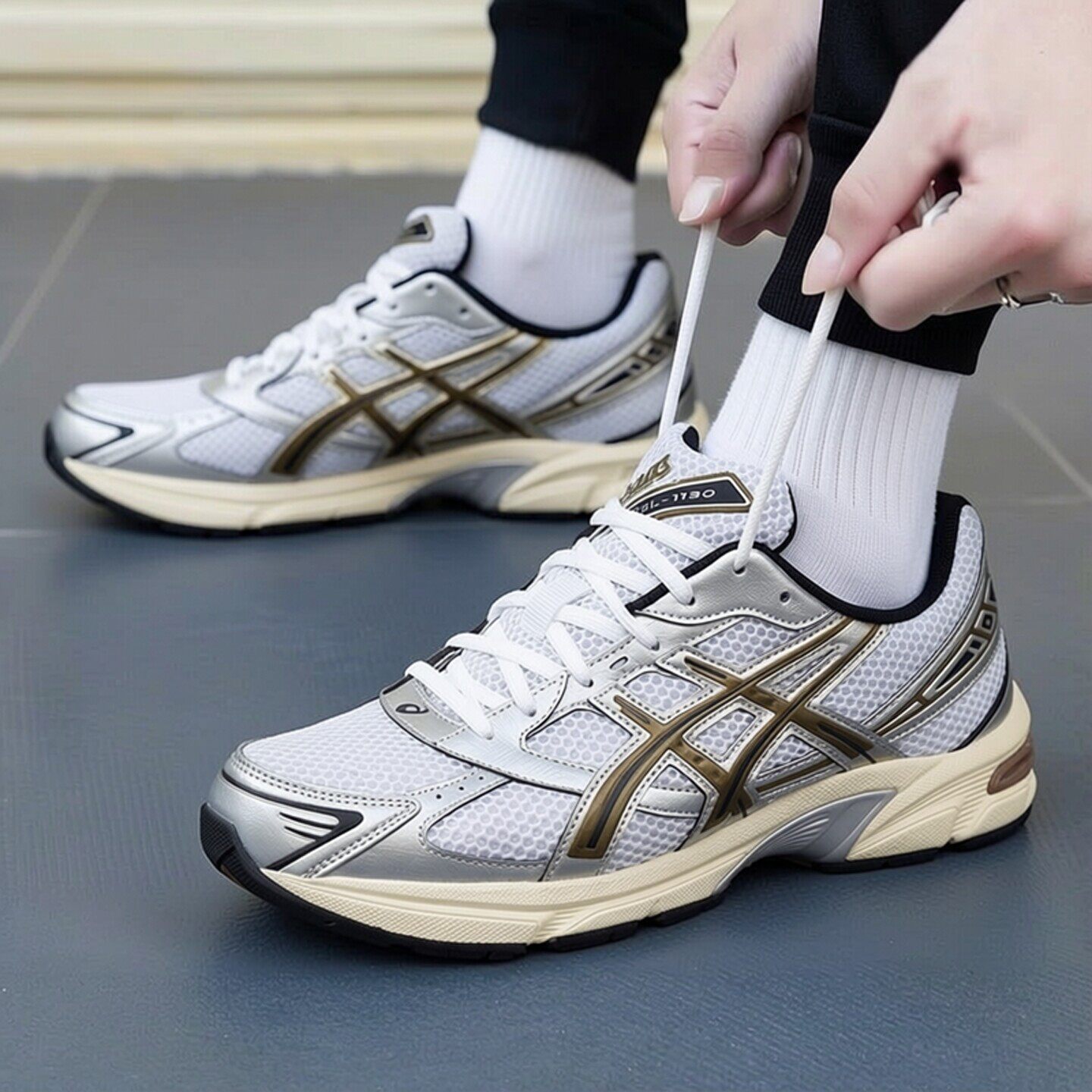 ASICS亚瑟士休闲鞋男鞋2026夏季GEL-1130运动鞋复古老爹鞋慢跑鞋