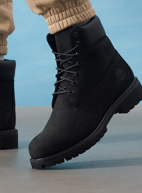 Timberland添柏岚黑色高帮靴男鞋户外休闲鞋男士靴子轻便马丁靴潮