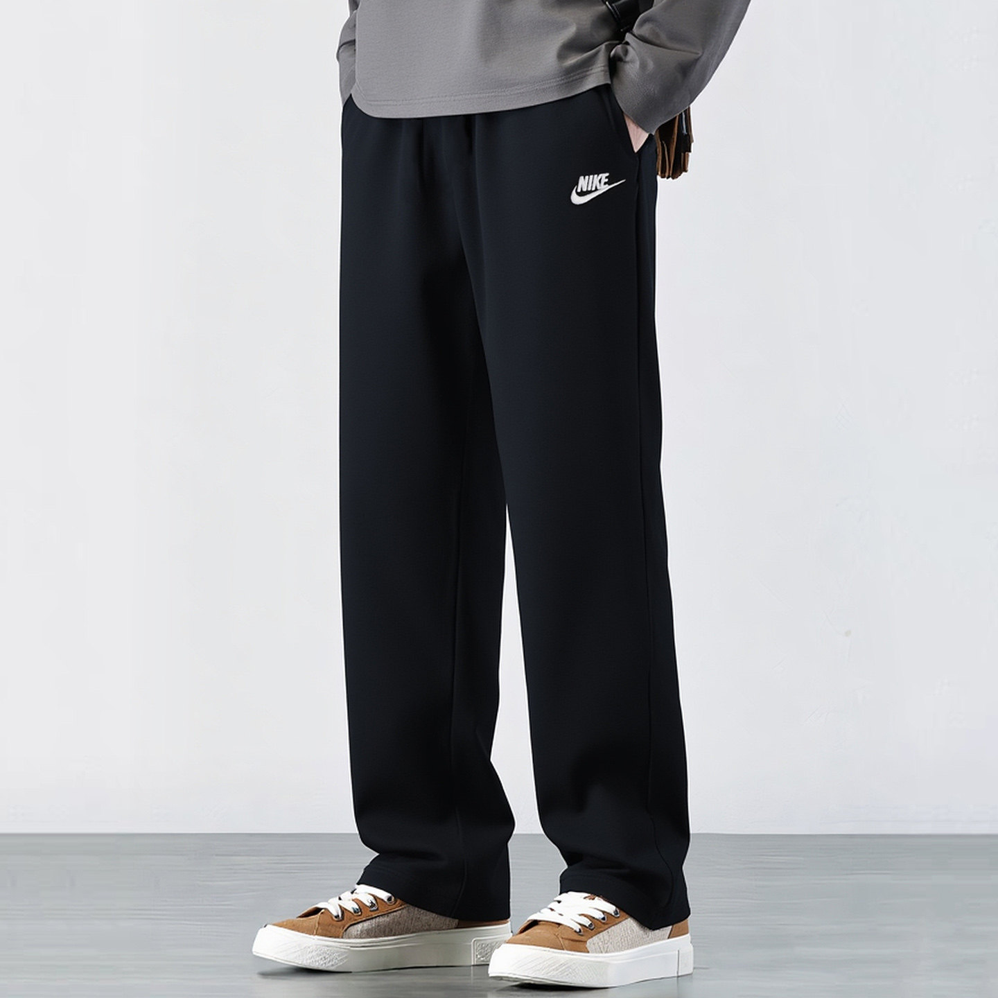 NIKE耐克正牌裤子男裤2026春夏黑色长裤休闲裤直筒裤校服运动裤潮