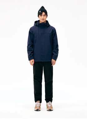 LANBU蓝步薄款冲锋衣男女同款2024秋冬新款运动服外套休闲夹克