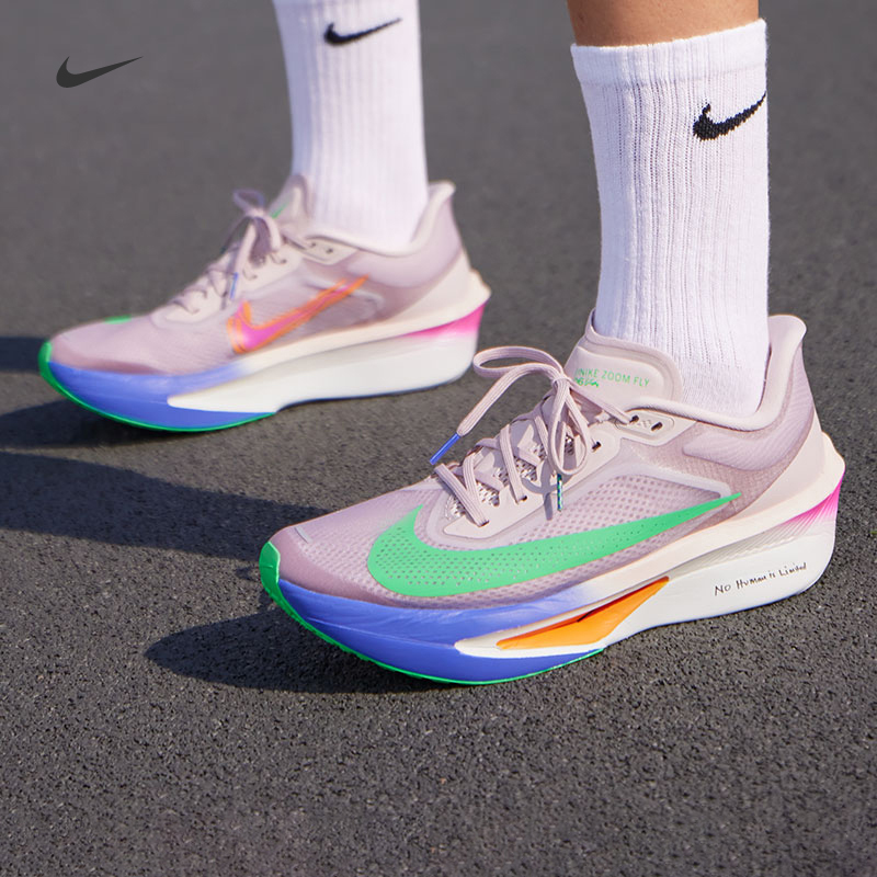 耐克运动鞋男鞋2025新款冬季ZOOM FLY 6透气训练健身跑步鞋HJ7038