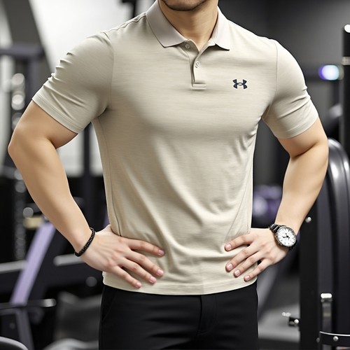 UA安德玛速干男士POLO衫2026夏季新款运动服立领短袖T恤1377374