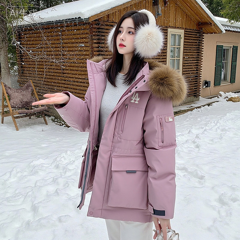 MLB官方 毛领羽绒服男装女装2025冬季新款派克服工装棉羽外套夹克,运动服/休闲服装,运动羽绒服,淘宝优惠券,粉丝福利购,淘宝优惠卷