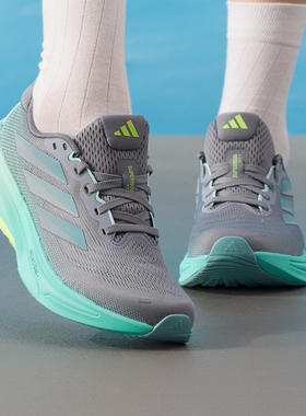 阿迪达斯户外跑步鞋女鞋冬季新款网面透气运动鞋减震慢跑鞋JQ7691