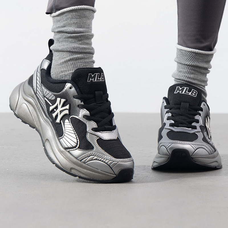 MLB官方 男鞋女鞋 2025冬季新款情侣运动鞋复古厚底老爹鞋休闲鞋