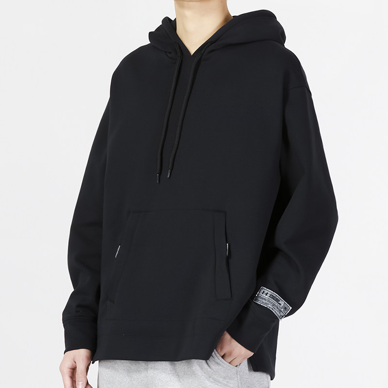 UA安德玛宽松连帽卫衣男装女装春季新款情侣休闲上衣运动服套头衫