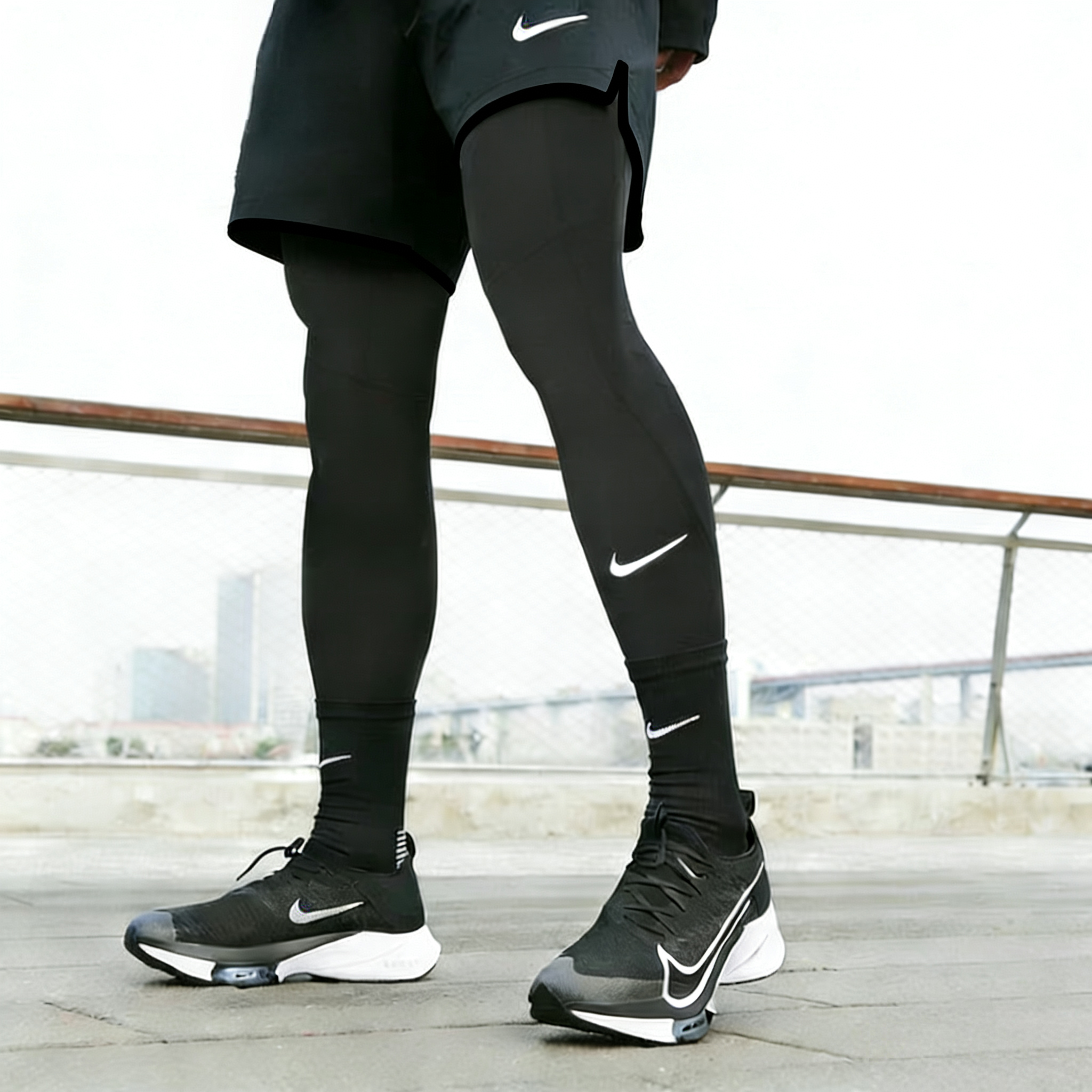 耐克正品紧身裤男款冬季跑步篮球运动训练服男士压缩裤紧身衣裤子