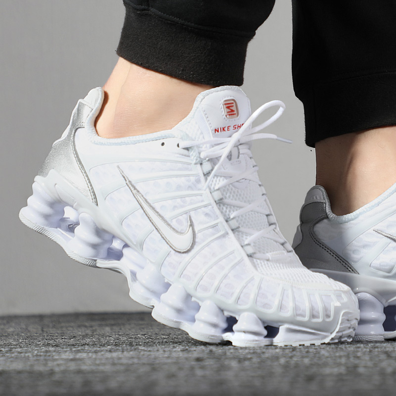 NIKE耐克减震跑步鞋男鞋冬季新款SHOX TL运动鞋轻便慢跑鞋AV3595