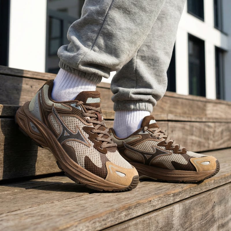 美津浓RACER S男鞋女鞋复古时尚情侣老爹鞋软底透气训练跑步鞋