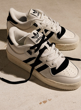 阿迪达斯三叶草金标板鞋男鞋女鞋冬季新款RIVALRY低帮复古休闲鞋