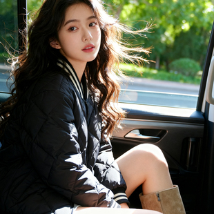 羽绒服男装 情侣宽松外套轻薄款 女装 新款 棉羽夹克上衣 冬季 MLB官方