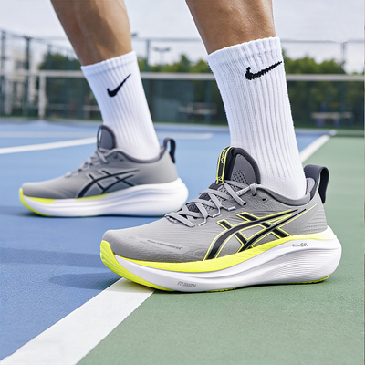 ASICS亚瑟士跑鞋男GEL-NIMBUS 27减震透气回弹专业运动鞋1011B958