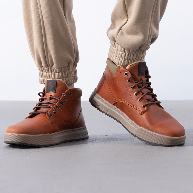 Timberland添柏岚男鞋马丁靴新款户外徒步鞋皮革中帮运动休闲鞋